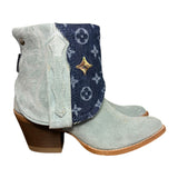 6 Baby Blue Rough Out & Designer Denim Canty Boots®