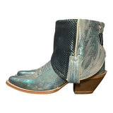 6.5 Metallic Turquoise & Scales Canty Boots®