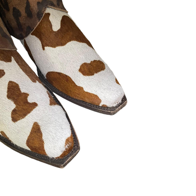 9 Cowhide & Leopard Canty Boots®