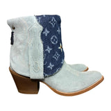 6.5 Baby Blue Rough Out & Designer Denim Canty Boots®