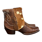7 Brown & Spotted Hair-on Hide Canty Boots®