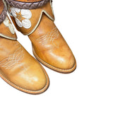 7 Tan & Floral Stacked Heel Canty Boots®