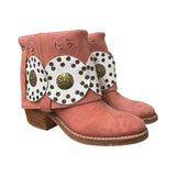7.5 Salmon Pink Rough Out Canty Boots®