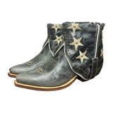 7.5 Blue & Embroidered Stars Canty Boots®