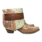 8.5 Embroidered Tan & Designer Canty Boots®