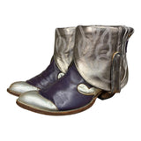 10 Metallic Purple & Silver Canty Boots®