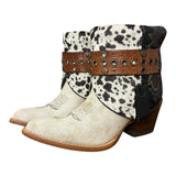 6.5 Two Toned & Spotted Hair-on Hide Canty Boots®