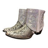 8.5 Pink Exotic & Pink Crystals Canty Boots®