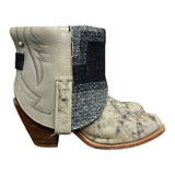 10 Gray & Wool Stacked Heel Canty Boots® with Agate Concho