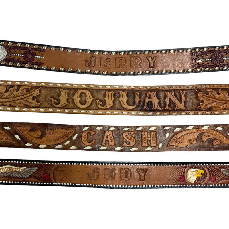 Vintage Name Belts