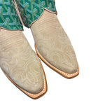 7 Embroidered Tan Rough Out & Designer Canty Boots®