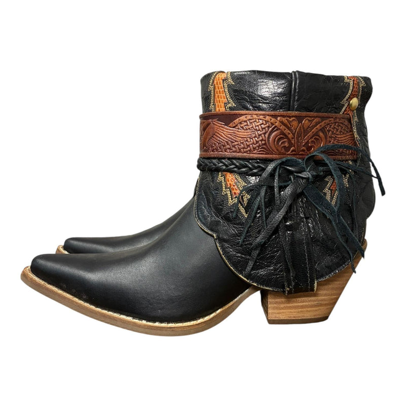 9.5 Black & Exotic Inlay Canty Boots®