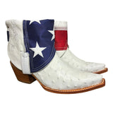 9 Exotic White & American Flag Canty Boots®