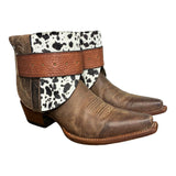 8 Brown & Spotted Hair-on Hide Canty Boots®