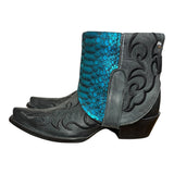 7.5 Embroidered Black & Metallic Canty Boots®