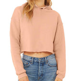 Peach Fairweather Cowgirl Crop Hoodie