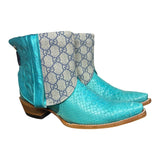8 Metallic Turquoise & Exotic with Designer Canty Boots®