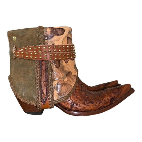 8 Floral Tooled & Camo Canty Boots®