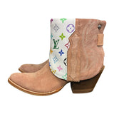 9 Pink Rough Out & Designer Canty Boots®