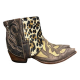 8 Tooled & Leopard Hair-on Hide Canty Boots®