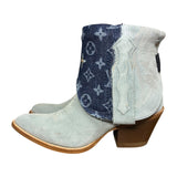 6.5 Baby Blue Rough Out & Designer Denim Canty Boots®