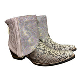 8.5 Pink Exotic & Pink Crystals Canty Boots®