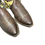 10 Brown & Leopard Hair-on Hide Canty Boots®