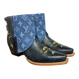 7 Embroidered Floral & Designer Denim Canty Boots®