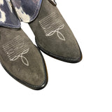 6.5 Charcoal Rough Out & Cowhide Printed Leather Canty Boots®