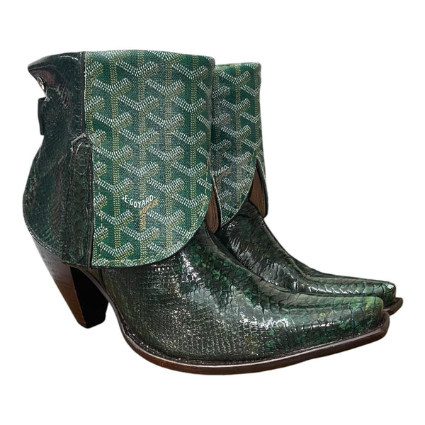 9 Embossed Exotic Green & Designer Canty Boots®