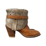 5 Tan & Studded Stacked Heel Canty Boots®