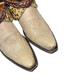 9 Embroidered Tan & Leopard Hair-on Hide Canty Boots®