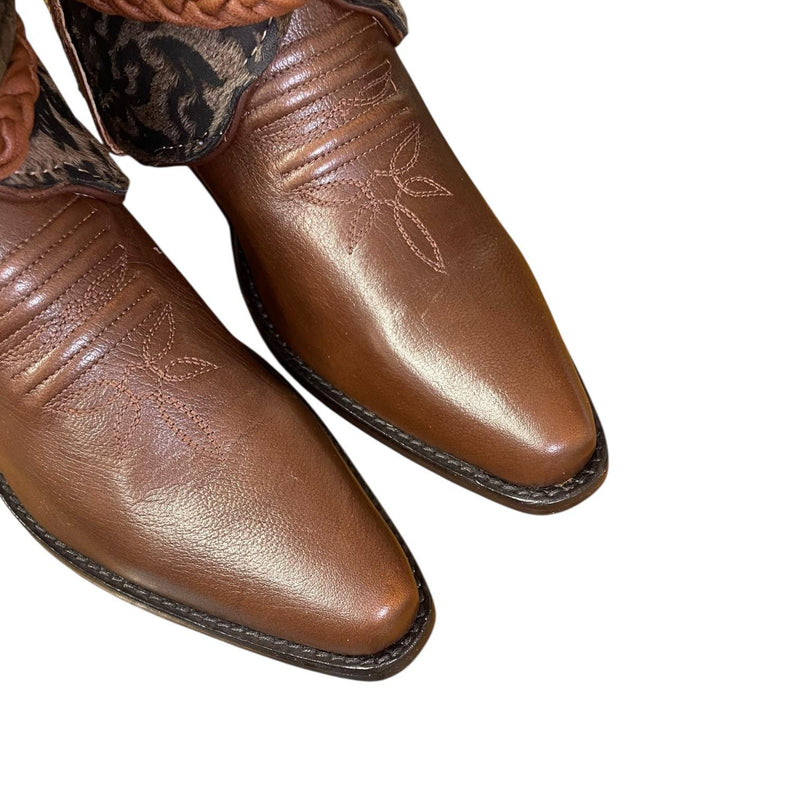 8 Brown & Hair-on Hide Canty Boots®