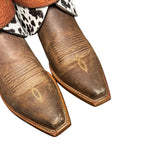 8 Brown & Spotted Hair-on Hide Canty Boots®