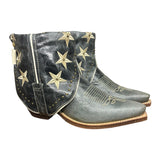 7.5 Blue & Embroidered Stars Canty Boots®