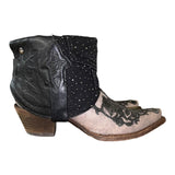 7 Two Toned Embroidered & Rhinestone Denim Canty Boots®