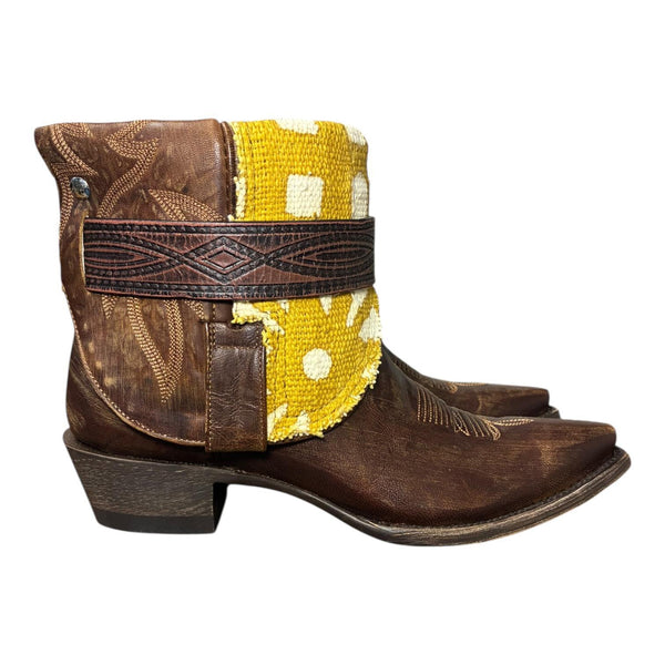10 Brown & Yellow Mudcloth Canty Boots®