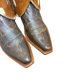 7.5 Brown & Spotted Hair-on Hide Canty Boots®