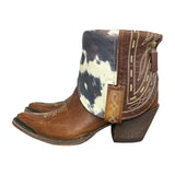 8 Brown & Cowhide Printed Leather Canty Boots®