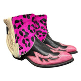8 Tricolor Tooled & Leopard Hair-on Hide Canty Boots®