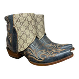 6.5 Embroidered Blue & Designer Canty Boots®