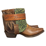 9 Brown & Green Leopard Canty Boots®