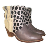 6 Two Toned Exotic & Hair-on Hide Stacked Heel Canty Boots®