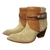 9 Tan Rough Out & Quilted Leather Canty Boots®