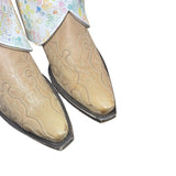 8 Embroidered Tan & Watercolor Floral Print Canty Boots®