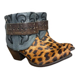 8 Leopard & Embroidered Black Canty Boots®