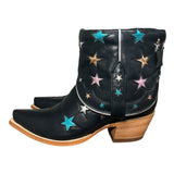 9 Black & Metallic Star Inlay Canty Boots®