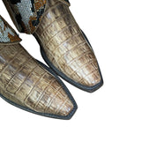 6.5 Embossed Exotic & Rough Out with Camo Crystals Canty Boots®