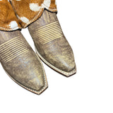 7.5 Distressed Brown & Spotted Hair-on Hide Canty Boots®