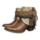 6.5 Embroidered Brown & Designer Canty Boots®